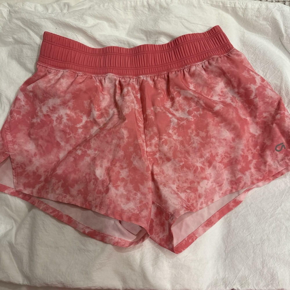 Pink athletic shorts